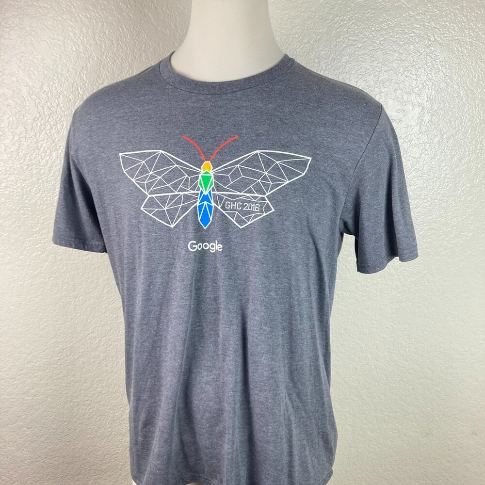 District Made Men's HeatherGray Google GHC 2016 Hopper Celebration T-Shirt Sz XL